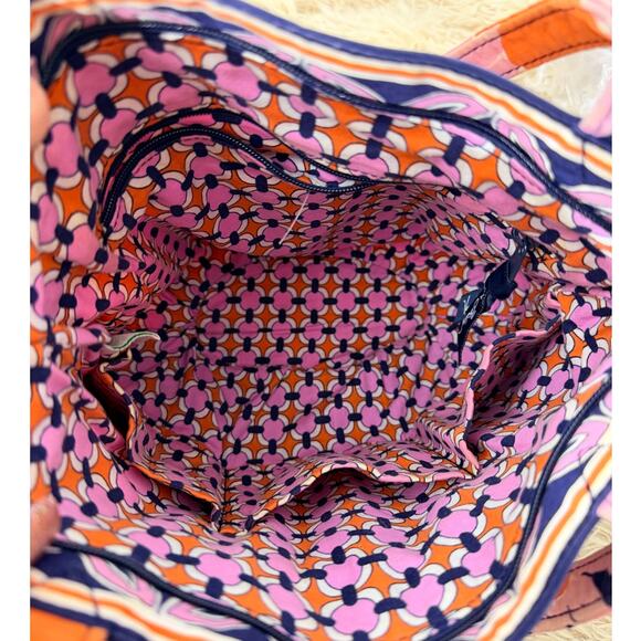 Vera Bradley Pink and Orange Floral Crossbody Bag - Picture 6 of 7